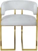 GY-8504STUL-SVSER Стул велюр светло-серый/золото 60*55*73см Garda Decor арт.GY-8504STUL-SVSER