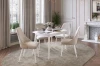 KM-0212.0133 Стол обеденный раздвижной Сальса Mebelson (МДФ/Белый) арт.KM-0212.0133