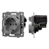 049831 Механизм розетки с USB зарядкой SCT-MUAC-PL-GR-V (250V, 16A) (Arlight) 049831