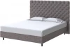 2012653 PROxSON Кровать Paris Boxspring Standart (Ткань: Велюр Gratta 7 Жареный миндаль) 160x200