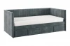 171562.2171 Кровать с ящиками Твикс (Софа) 90х200 см Mebelson (ДСП,Велюр/Графит) арт.171562,2171