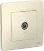 BLNTS000012 ТВ-розетка встраиваемая оконечная (молочный) Systeme Electric Blanca BLNTS000012