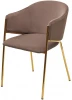 629M05376 Стул DILL MOMO-05 тауп, велюр беспальчиковый"/ золотой каркас М-City 629M05376"