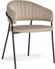 613322 Стул на металлокаркасе Notta Лукас бежевый / черный арт.613322
