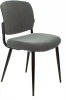 KF-8/FABRIC/GREY Стул для кухни Бюрократ KF-8 серый Alfa 44 металл черный на ножках (KF-8/FABRIC/GREY)