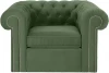 467070 Кресло Chesterfield ОГОГО (арт.467070), (Ткань/Зеленый)