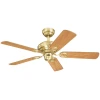 72122WES Вентилятор потолочный Westinghouse Design-Combine, 5 лопастей, золото, вишня и орех