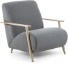 057725 Кресло La Forma (ex Julia Grup) Meghan (Серый/ Пена,Сосна,ДСП,Дерево,Ясень)