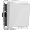 W1171241 Розетка с заземлением с защит. крышкой и шторками (белый акрил) Werkel W1171241 (a064013)
