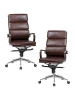 LMR-103F-N_CH-M_EL-brown Набор 2 шт офисное кресло для руководителей DOBRIN ARNOLD (коричневый)