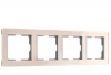 W0042743 Рамка на 4 поста Acrylic (айвори) Werkel W0042743 (a062134)
