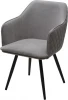 670M05700 Стул M-City FORT 360 град. поворот. B22 Серый, велюр / черный каркас,