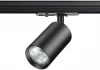 370963 Трековый светильник Novotech Pipe 370963 PORT черный однофазный двухжильный GU10 50W 220V (круглые)