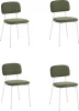 УТ000040813 Стул Stool Group Chao зеленый белые ножки 4 шт. арт.УТ000040813