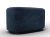 132379 Пуф 007 (ДСП,Фанера/Пластик/Велюр/Синий) Лига Диванов 132379