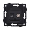 REA-021BM Розетка двойная TV (мама) + RJ45  черный матовый Kollinger REA-021BM для Aspekt, Eleganz, Reflex