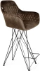 7802505803 Стул барный Sheffilton SHT-ST38/S66 коричнеый трюфель/черный муар от фабрики Sheffilton