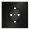 VLSM000612 Накладка для розетки с заземлением (антрацит) Voltum S70 Metal VLSM000612