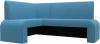 126136L Диван кухонный угловой Кармен левый угол (Голубой/Рогожка) Лига Диванов арт.126136L