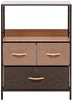 2500000183485 Комод Leset Локи 3 ящ., Коричневый (Сталь,Искусственный лен/Коричневый) арт.2500000183485