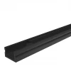 WAP-S-16/6/2000-B Профиль алюминиевый накладной черный 6х16х2000мм Wolta WAP WAP-S-16/6/2000-B