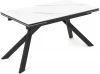 00-00071658 Стол DikLine SKW140 Керамика белая FNZ 9206037/подстолье черное/опоры черные (2 уп.) арт.00-00071658