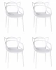 LMZL-PP601-N_P-W-02 Набор 4 шт стул обеденный DOBRIN MASTERS (белый (W-02))