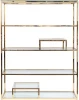 GY-SH8005GOLD Стеллаж Garda Decor GY-SH8005GOLD (Золото/Золото,Прозрачный)