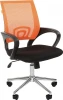 CHAIRMAN 696 хром Компьютерное кресло CHAIRMAN 696 хром (Металл,Пластик,Ткань,Сетка/Оранжевый)