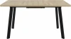 101946 Стол Аврора Осло 140, Дуб Сильверджек Ореховый, Чёрный