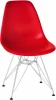 638APP-LMZL DSR, цвет сиденья красный (R-02), цвет основания хромированная сталь Стул обеденный DSR (ножки хром, цвет красный (R-02))