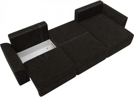 Диван угловой Лига-048 НПБ лонг Лига Диванов (Велюр) арт.128493