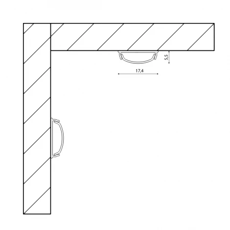 Профиль для светодиодной ленты ARC-1806FLEX SWG
