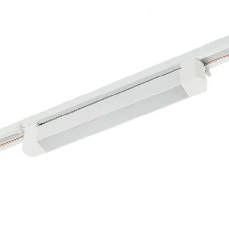 Трековый однофазный светодиодный светильник 16W 220V MyFar Лайнс MT0112-16W3K-W