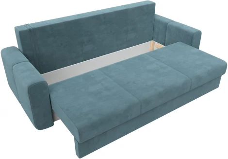 Диван прямой Лига-031 (Бирюзовый/Велюр) Лига Диванов арт.121254