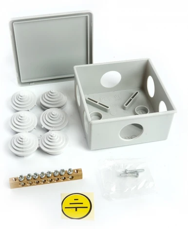 Коробка разветвительная (серый) Stekker 39996