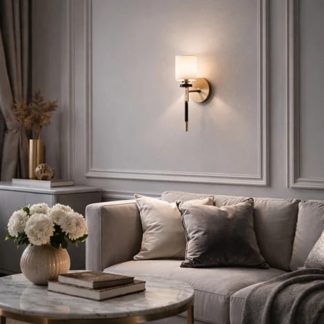 Бра ST Luce Веритас SL1404.301.0 латунь/прозрачный E14*1 40W