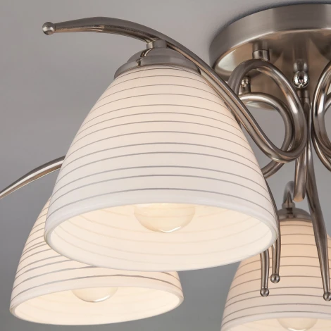 Потолочная люстра Eurosvet Megan 30121/5 сатин-никель (220V)