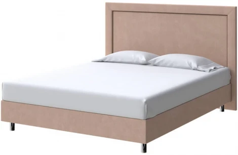 PROxSON Кровать London Boxspring Standart (Ткань: Рогожка Тетра Ореховый) 180x200