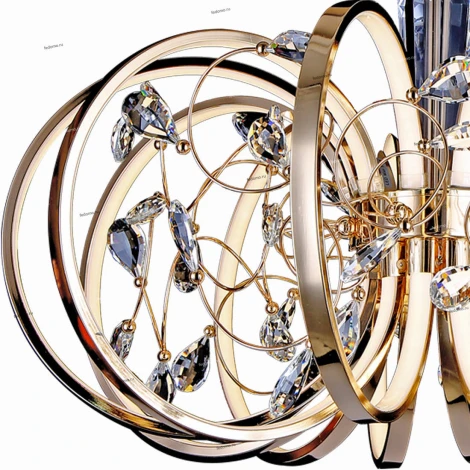 Подвесная люстра ST Luce Ottavo SL923.203.12 (LED, 220V, хрусталь, на цепи)