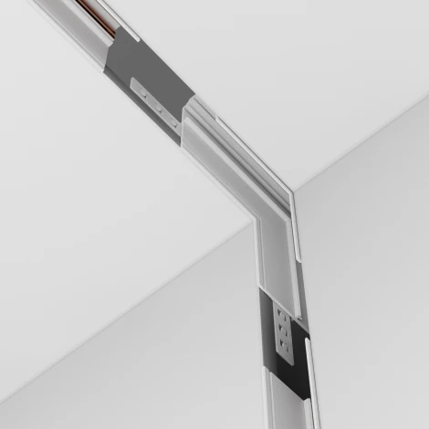 Коннектор угловой внутренний Exility встраиваемый под ГКЛ 9,5мм, белый Maytoni Accessories for tracks TRA034CL-42W