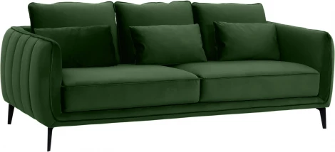 Диван Amsterdam трехместный ОГОГО (арт.698441), (Ткань/Зеленый)