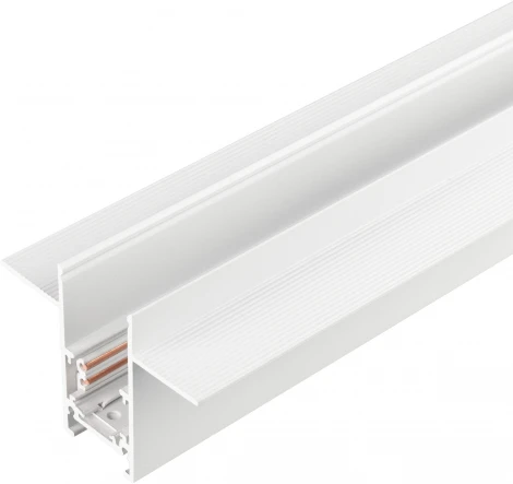 Трек встраиваемый (шинопровод под гипсокартон магнитный) MAG-ORIENT-TRACK-2652-FDW-1000 (WH) (Arlight, IP20 Металл) 035796