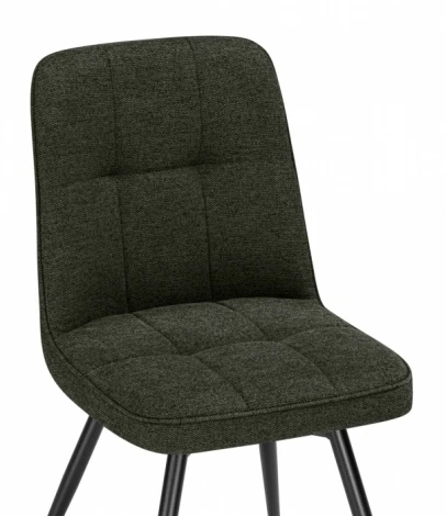 Обеденный стул Woodville Texas (Металл, Рогожка/Черный) арт.15893