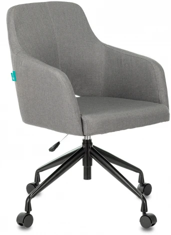Кресло Бюрократ CH-380 серый крестовина металл черный