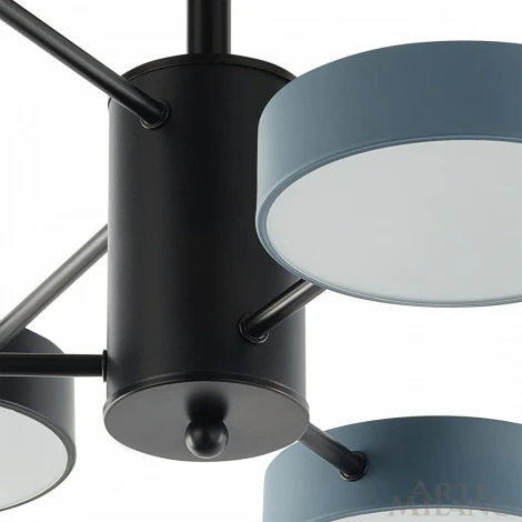 Потолочная люстра на штанге Arte Milano Ferrara 250906/6B Bk/Gr (LED, 220V, круглые)