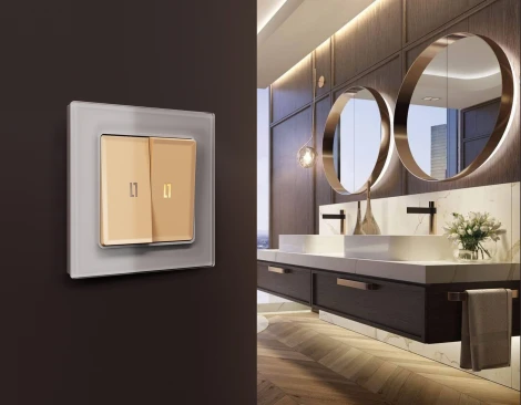 Рамка Ambrella Volt ALFA Platos (Сталь Стекло органическое) 1-ая AF330501