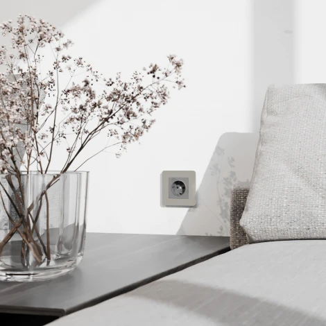 Рамка на 1 пост (дымчатый/белый, soft-touch) Werkel W0013067 (a067259)