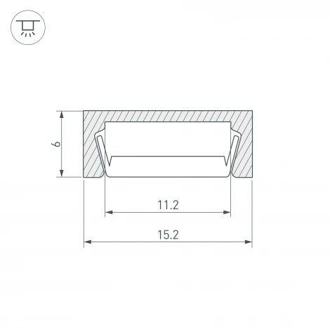 Профиль MIC-2000 (Алюминий) 012088 Arlight