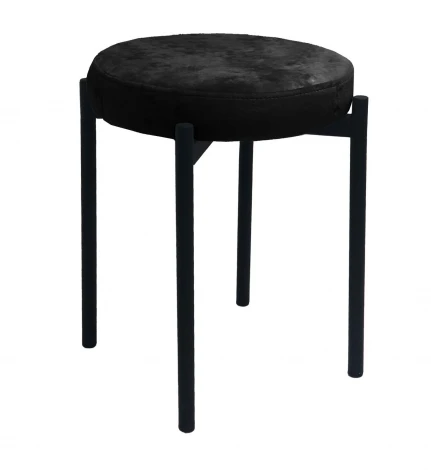Табурет M DikLine, M18 черный, ножки черные арт.00-00079843